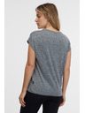 Sam 73 Siva ženska črtasta majica SAM 73 Juliana