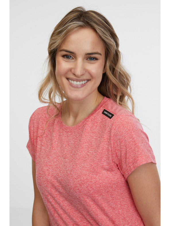 Sam 73 Koralna ženska črtasta majica SAM 73 Dafne