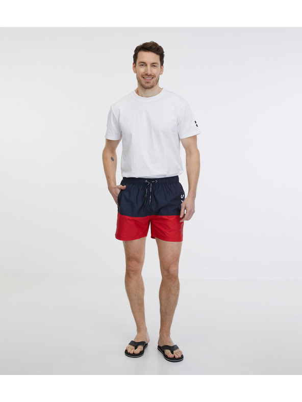 Sam 73 Rdeče in modre moške kopalke SAM 73 Eduardo