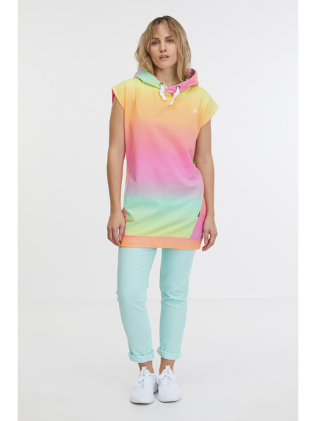 Sam 73 Rumena in rožnata ženska majica s kratkimi rokavi SAM 73 Mabel