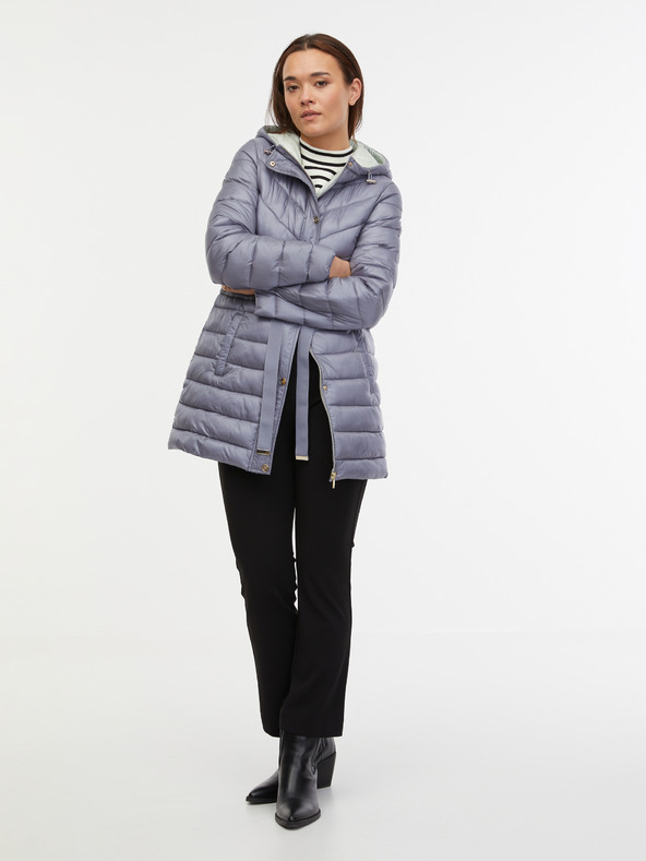 Orsay Sivi ženski zimski prešiti plašč ORSAY