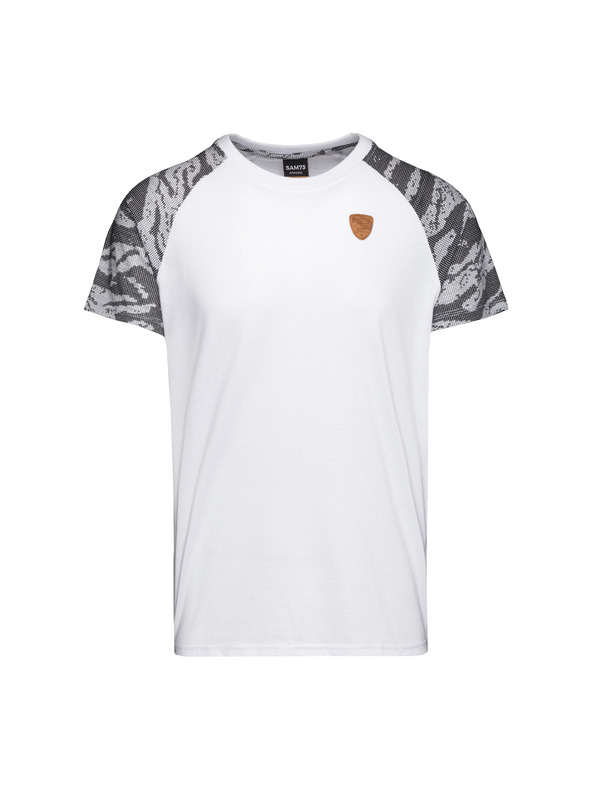 Sam 73 Sivo-bela moška majica SAM 73