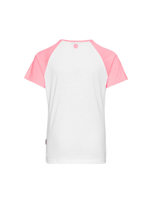 Sam 73 Roza in bela dekliška majica s potiskom SAM 73