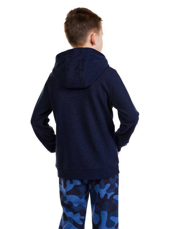 Sam 73 Temno modra fantovska vzorčasta jopa s kapuco SAM 73 Danny