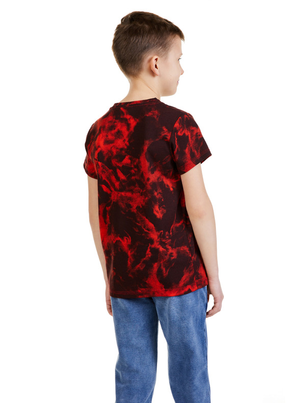 Sam 73 Rdeča fantovska majica z vzorcem SAM 73 Sylvester