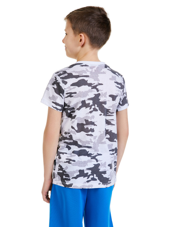 Sam 73 Svetlo siva fantovska majica z vzorcem SAM 73 Kelvin