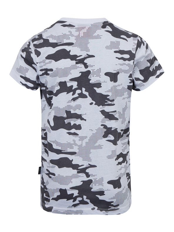 Sam 73 Svetlo siva fantovska majica z vzorcem SAM 73 Kelvin