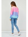 Sam 73 Modra in roza ženska majica z vzorcem SAM 73 Clara