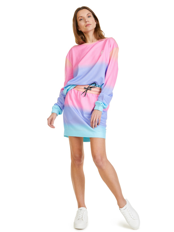 Sam 73 Modra in roza ženska majica z vzorcem SAM 73 Clara