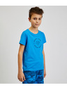 Sam 73 Modra fantovska bombažna majica s potiskom SAM73 Pyrop