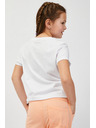 Sam 73 Bela dekliška majica s potiskom SAM73 Mora