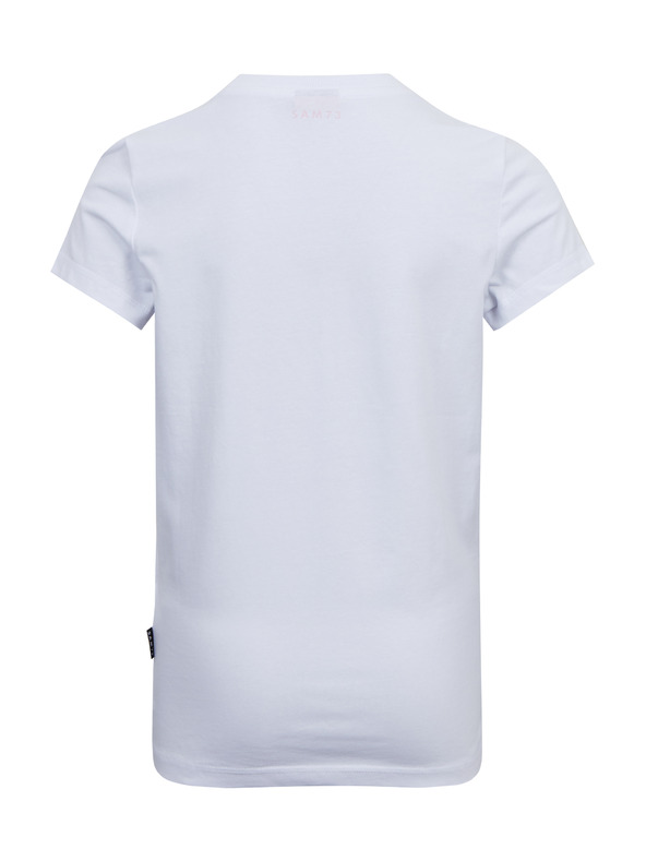 Sam 73 Bela dekliška majica s potiskom SAM73 Mora