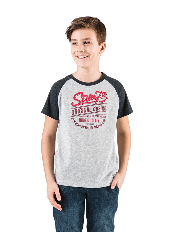 Sam 73 Siva fantovska majica s potiskom SAM 73