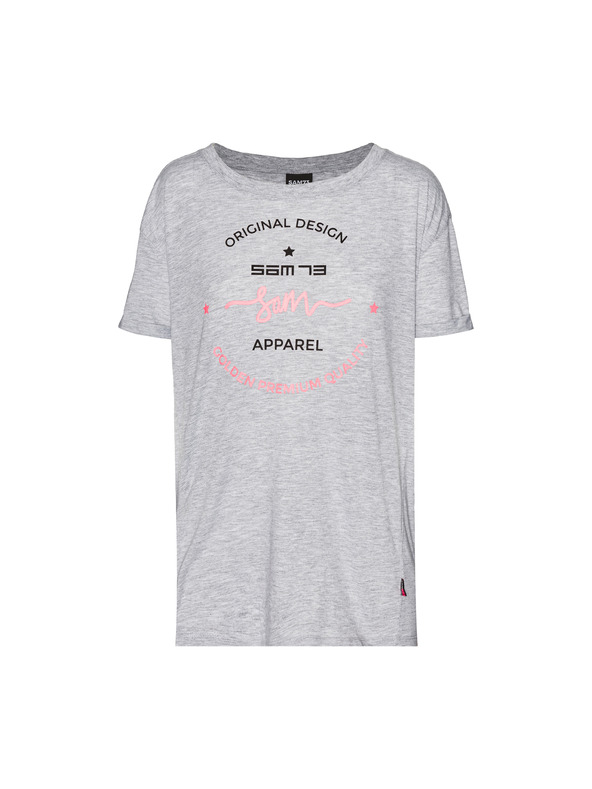 Sam 73 Siva ženska majica s potiskom SAM 73 Annabel