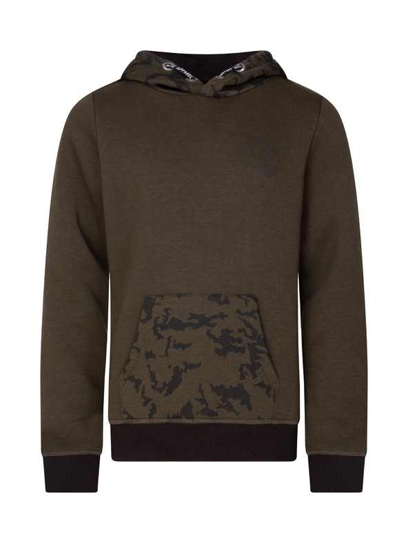 Sam 73 Kaki fantovska vzorčasta jopa s kapuco SAM 73 William