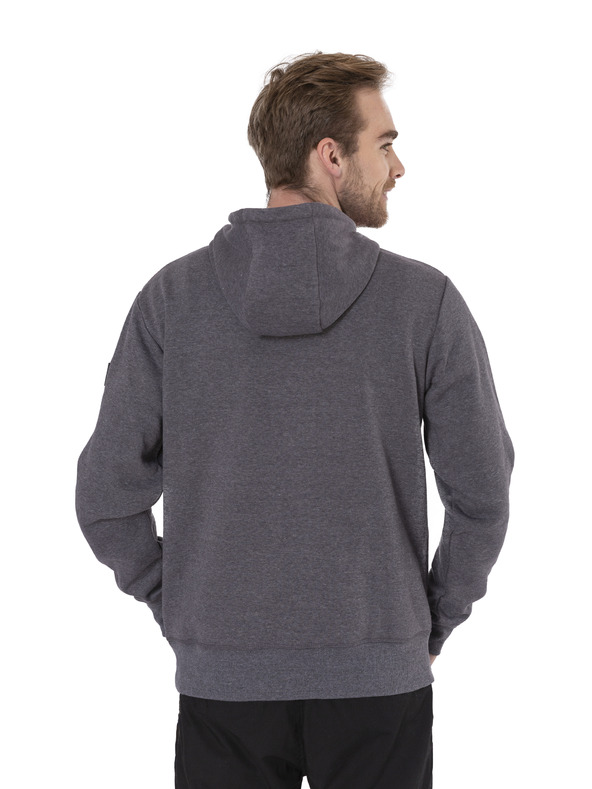 Sam 73 Rdeča in siva moška majica s kapuco SAM 73 August