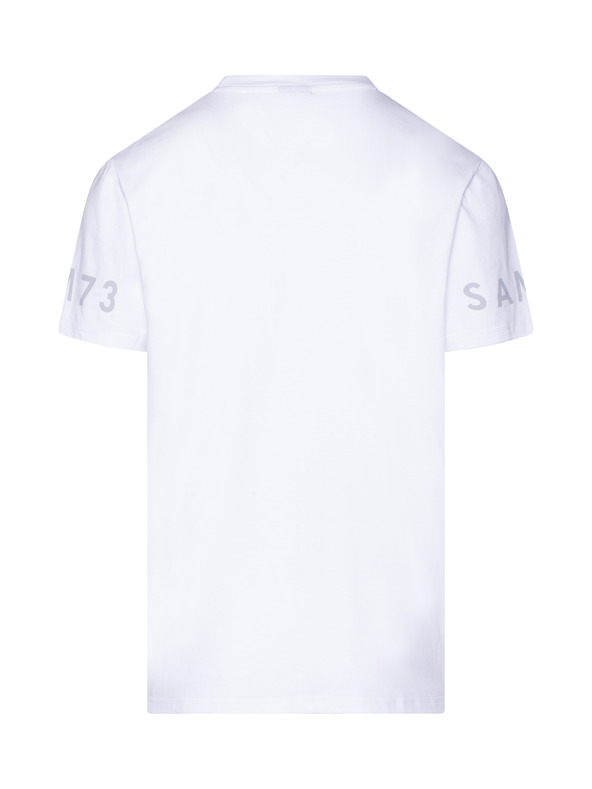 Sam 73 Bela moška majica s potiskom SAM 73