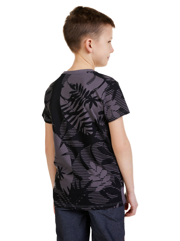 Sam 73 Črna fantovska majica z vzorcem SAM 73 Theodore