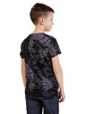 Sam 73 Črna fantovska majica z vzorcem SAM 73 Theodore