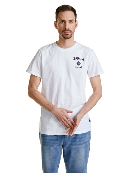 Sam 73 Bela moška majica SAM 73 Terence