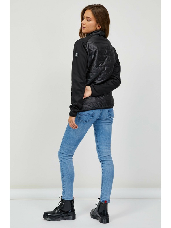 Sam 73 Črna ženska prešita lahka jakna 73 Besd