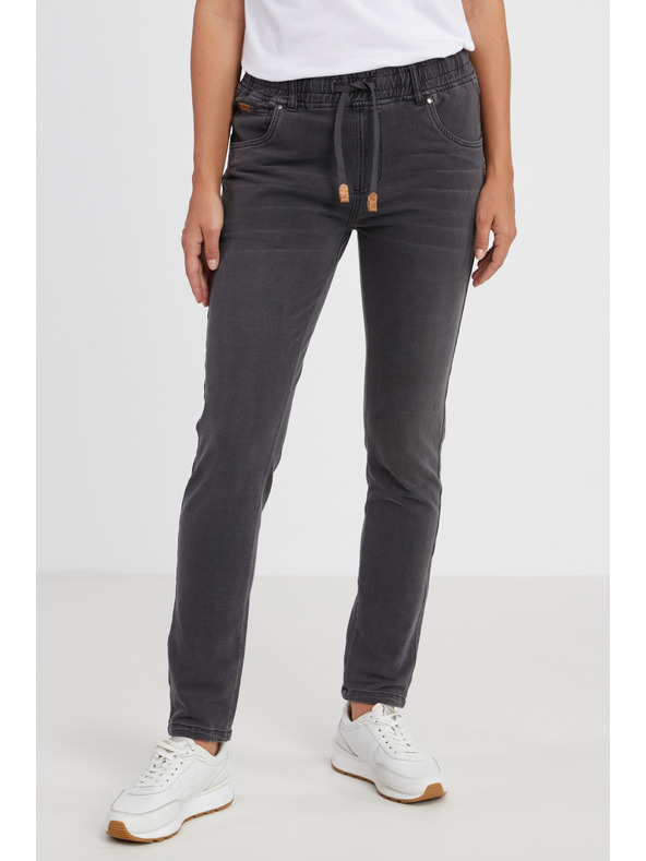 Sam 73 Temno sive ženske hlače iz džinsa SAM 73 Lisa