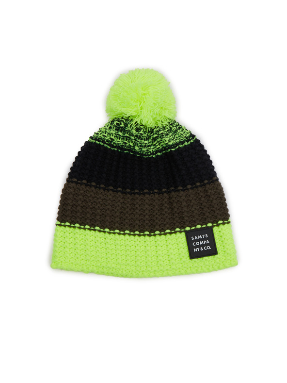Sam 73 Zeleno-črna fantovska kapa SAM 73