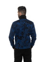 Sam 73 Temno modra moška vzorčasta jopica SAM 73