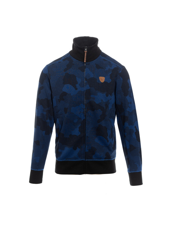 Sam 73 Temno modra moška vzorčasta jopica SAM 73