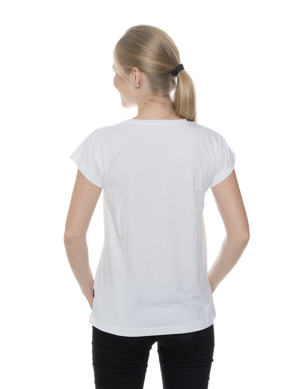 Sam 73 Bela ženska majica s potiskom SAM 73