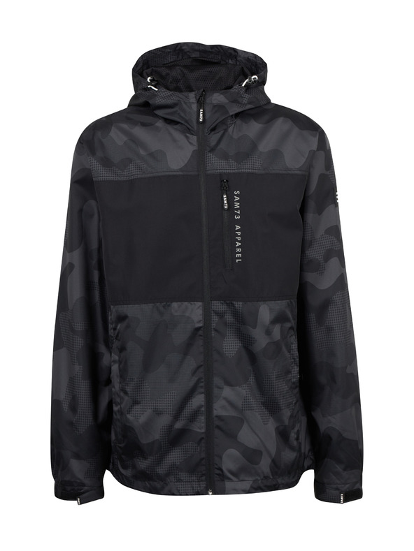 Sam 73 Črno-siva moška vojaška jakna SAM73 Lachlan