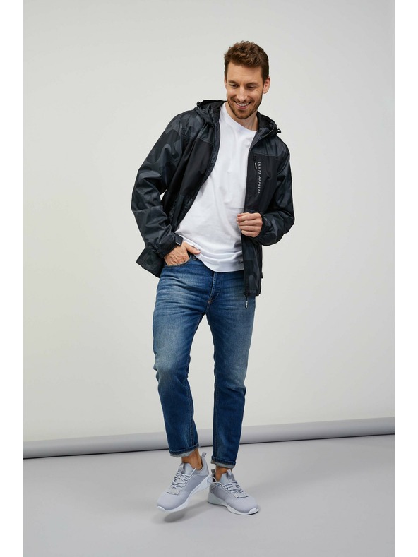 Sam 73 Črno-siva moška vojaška jakna SAM73 Lachlan