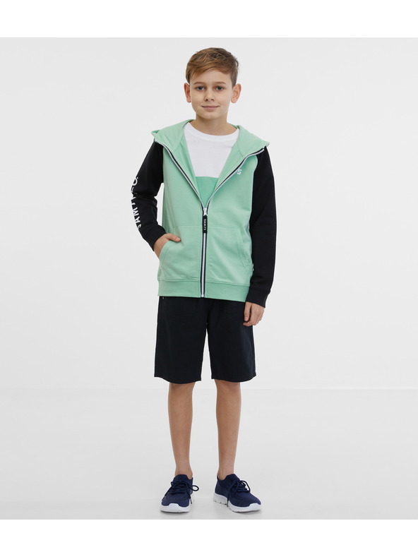 Sam 73 Črno-zelena fantovska majica SAM 73 Next