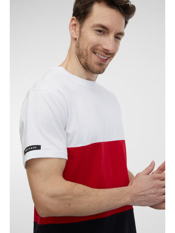 Sam 73 Belo-rdeča moška majica SAM 73 Norman