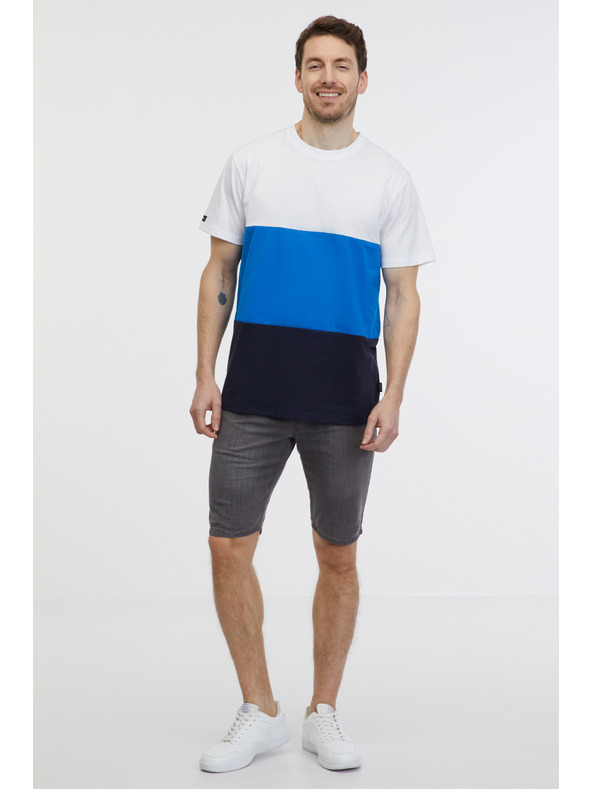 Sam 73 Belo-modra moška majica SAM 73 Norman