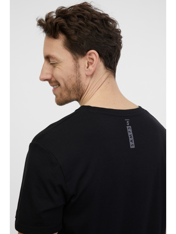 Sam 73 Črna moška majica SAM 73 Fidel