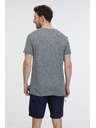 Sam 73 Siva moška črtasta majica SAM 73 Fortunato
