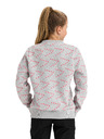 Sam 73 Svetlo siva dekliška vzorčasta majica SAM 73