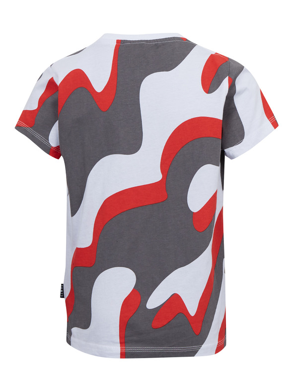 Sam 73 Sivo-rdeča fantovska majica z vzorcem SAM 73 Oscar