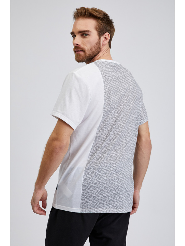 Sam 73 Svetlo siva moška vzorčasta majica SAM 73 Paul