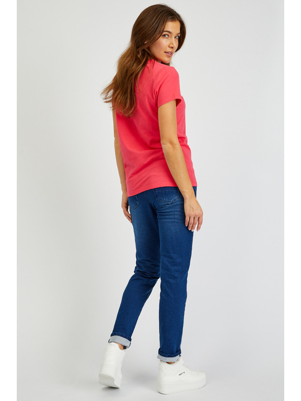 Sam 73 Temno rožnata ženska majica SAM 73 Renee