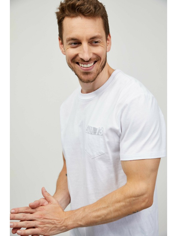 Sam 73 Bela moška majica SAM 73 Quarip