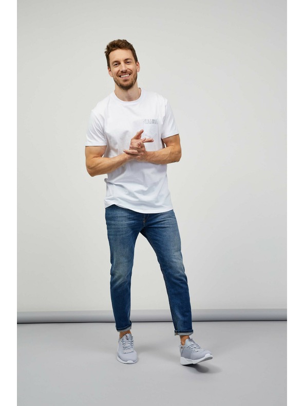 Sam 73 Bela moška majica SAM 73 Quarip