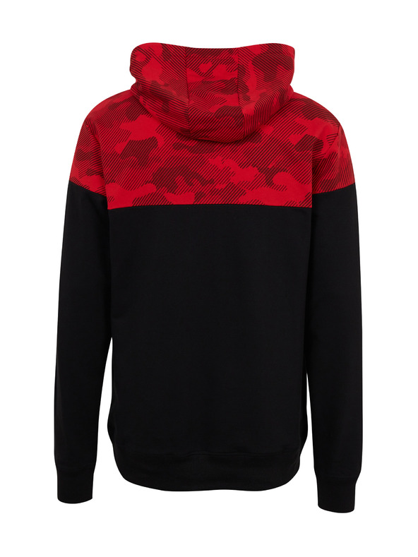 Sam 73 Rdeče-črna moška majica s kapuco SAM73 Aquamarine