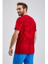 Sam 73 Rdeča moška majica z vzorcem SAM73 Sculptor
