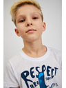 Sam 73 Bela fantovska majica s potiskom SAM73 Scutum