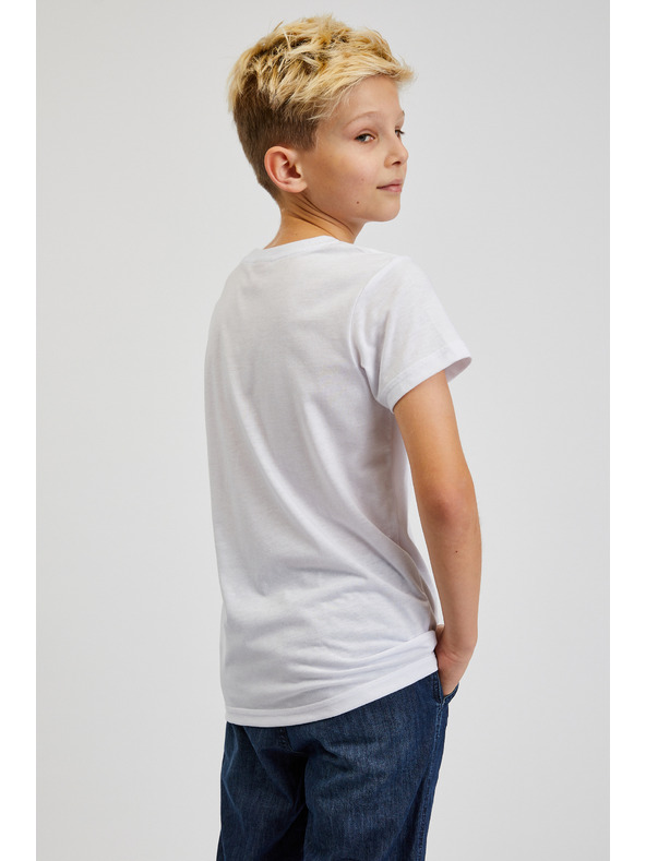 Sam 73 Bela fantovska majica s potiskom SAM73 Scutum