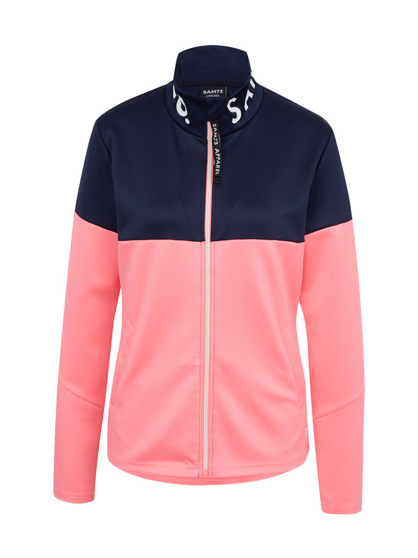 Sam 73 Modra in roza ženska jopa z zadrgo SAM73 Octans