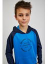 Sam 73 Modra fantovska majica s kapuco SAM73 Draco