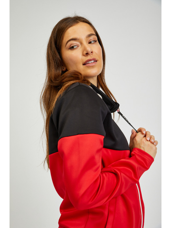 Sam 73 Črno-rdeča ženska jopa z zadrgo SAM73 Octans